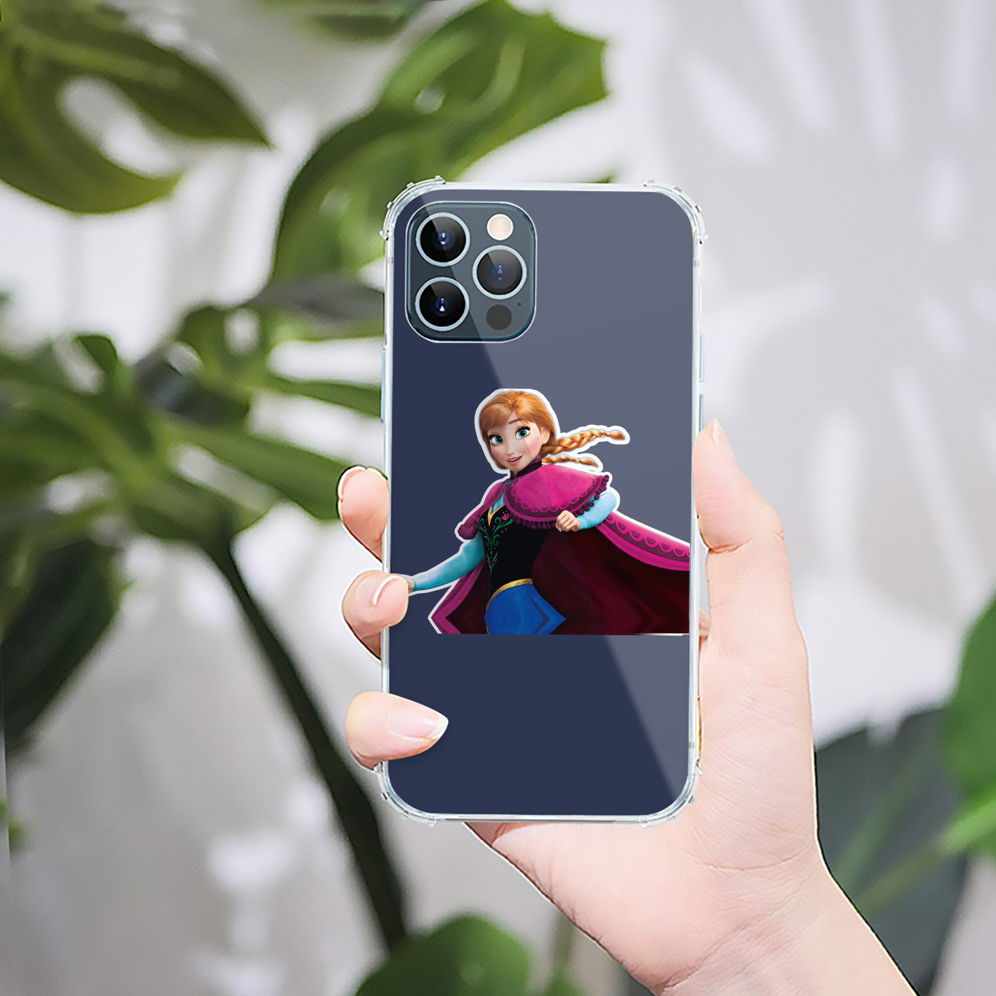 （画像用） アナと雪の女王 アンナ エルサ Frozen Anna Elsa 【iPhone 12シリーズ対応】透明スマホケース（クリアソフトケース）